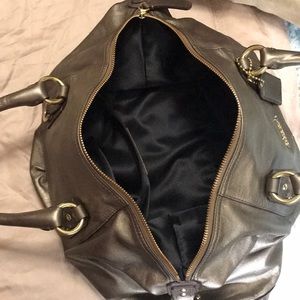 Brass coloured Ashley coach bag very cute